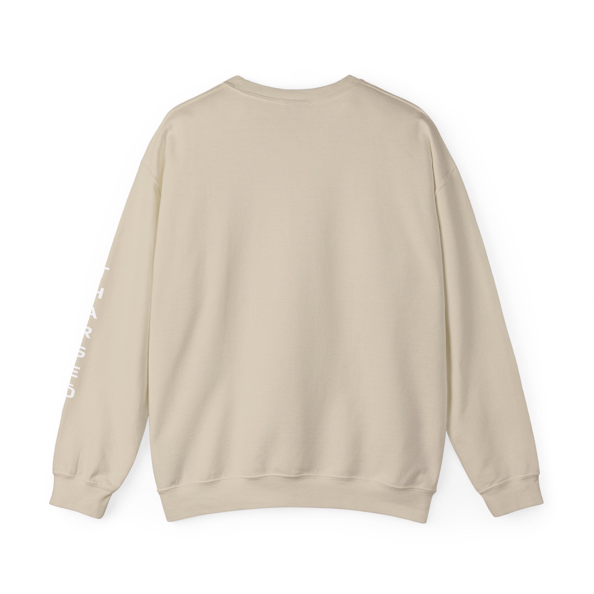 Tharseō Rooted & Forged Crewneck | Motivational Athletic Pullover