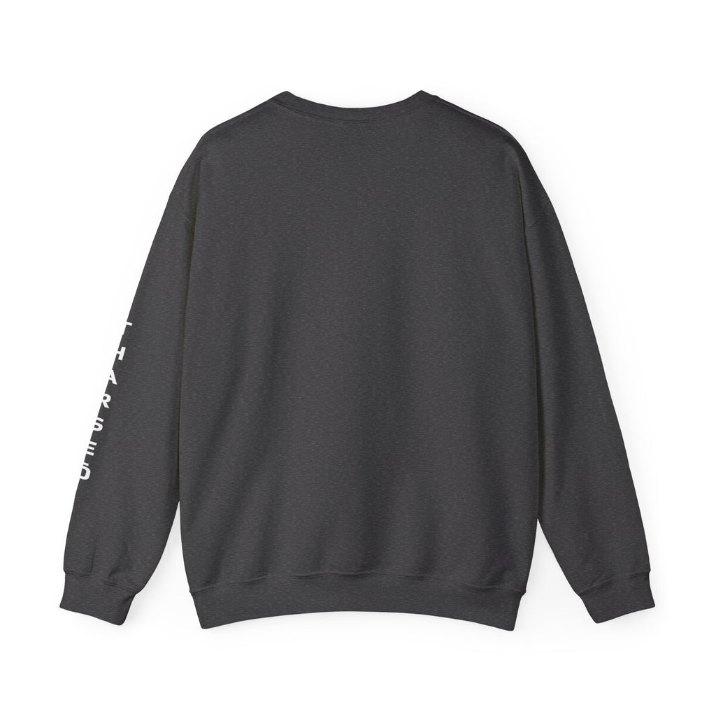 Tharseō Rooted & Forged Crewneck | Motivational Athletic Pullover